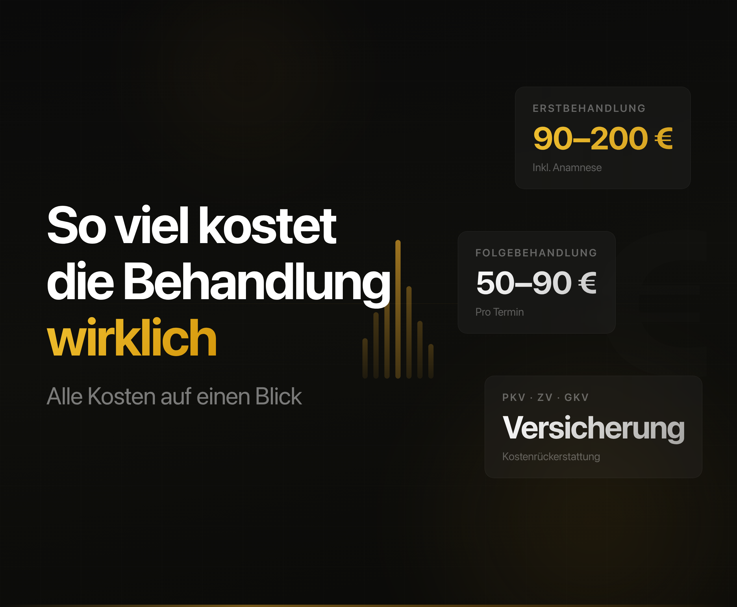 Chiropraktik Kosten in Deutschland – Überblick über Preise, Krankenkasse und Zusatzversicherung