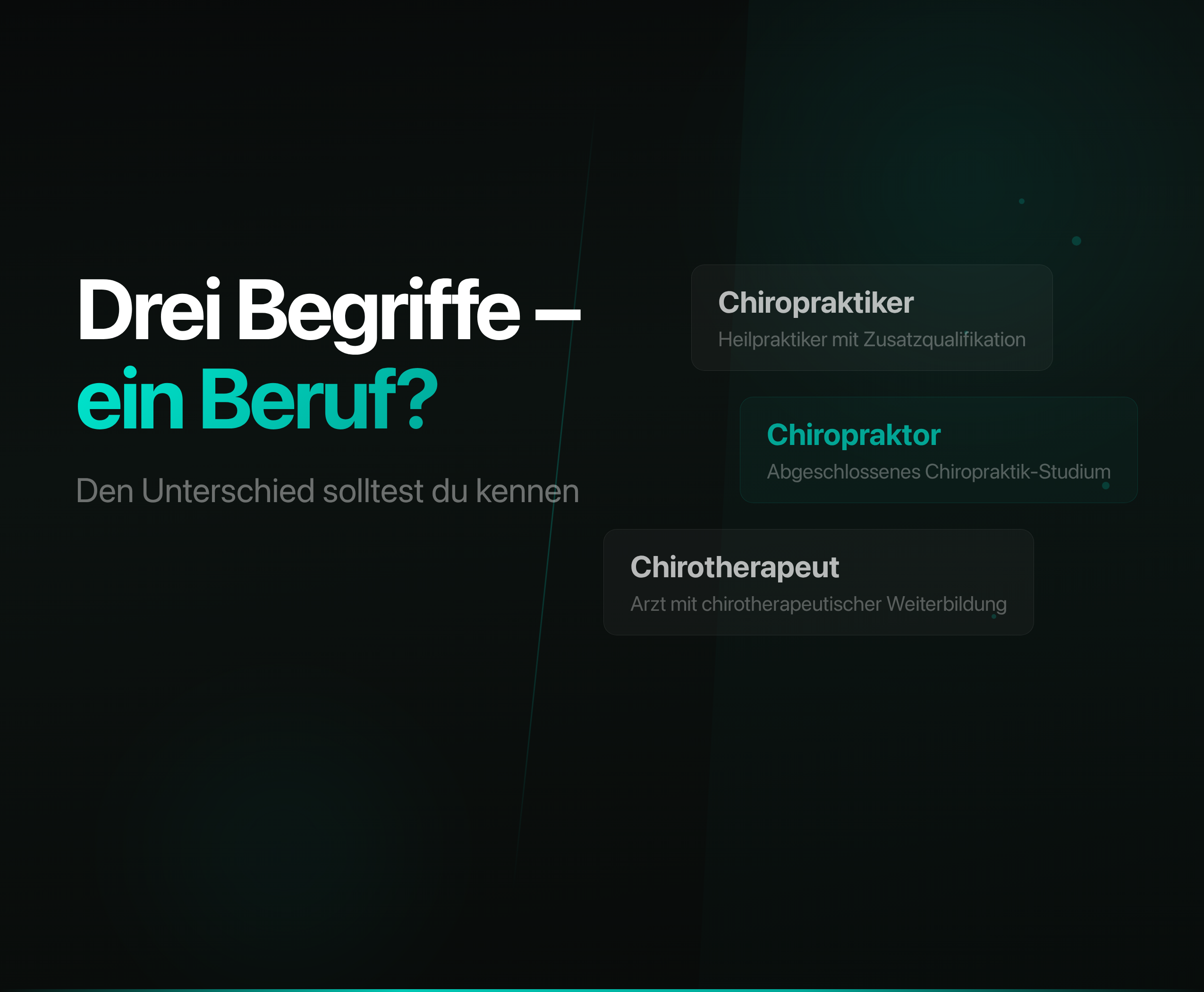 Chiropraktiker oder Chiropraktor – Was ist der Unterschied?